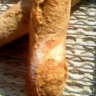全粒粉でフランスパン風